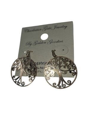 Charleston Gate Jewelry Gold Tone Pierced Earrings NEW